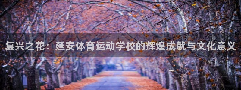 一竞技官方正版app娱乐代理怎么样：复兴之花：延安体